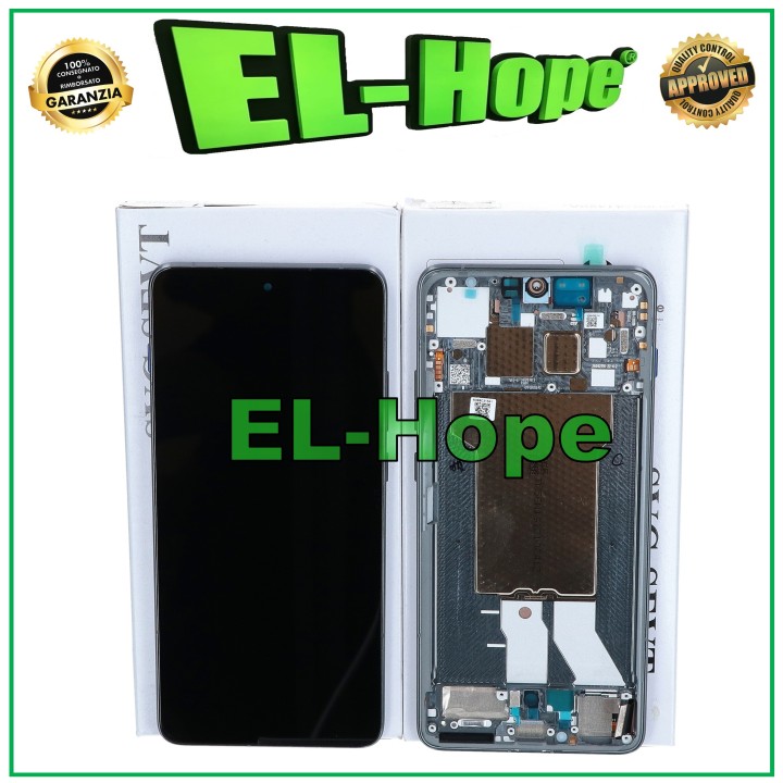 Écran d origine pour Motorola Moto Edge 70 XT2601, cadre tactile gris.