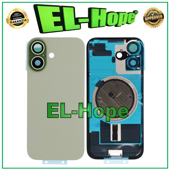 Coque arriere en verre pour Apple iPhone 17 Vert sauge