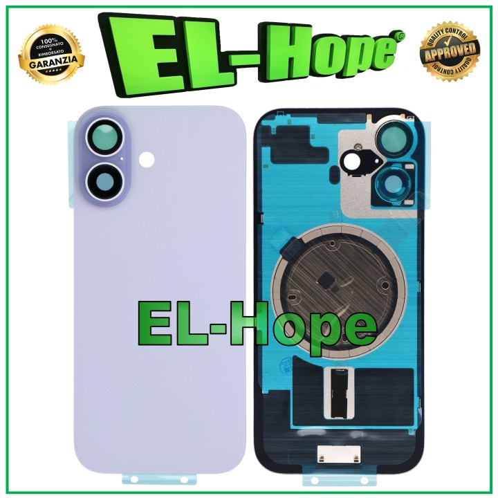 Étui en verre pour iPhone 17, couleur lavande