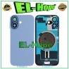 Coque arriere en verre pour Apple iPhone 17 bleue 