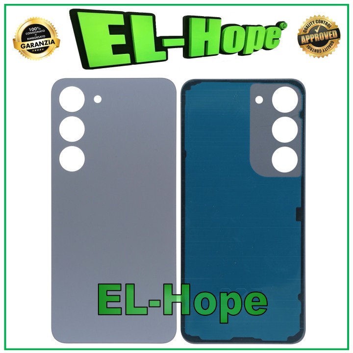 Coque arriere en verre gris pour Samsung Galaxy S23 SM-S911